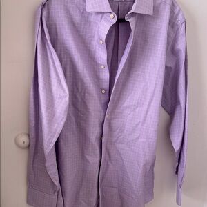 Brooks Brothers Lavender Checkered Dress Shirt